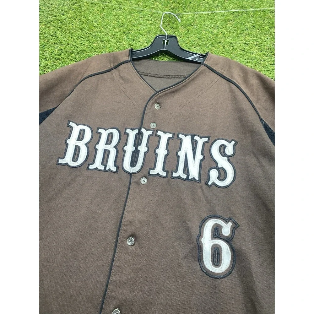 Vintage UCLA Bruins Stitched Baseball Jersey Mens 44 Brown Riddell #9 90s